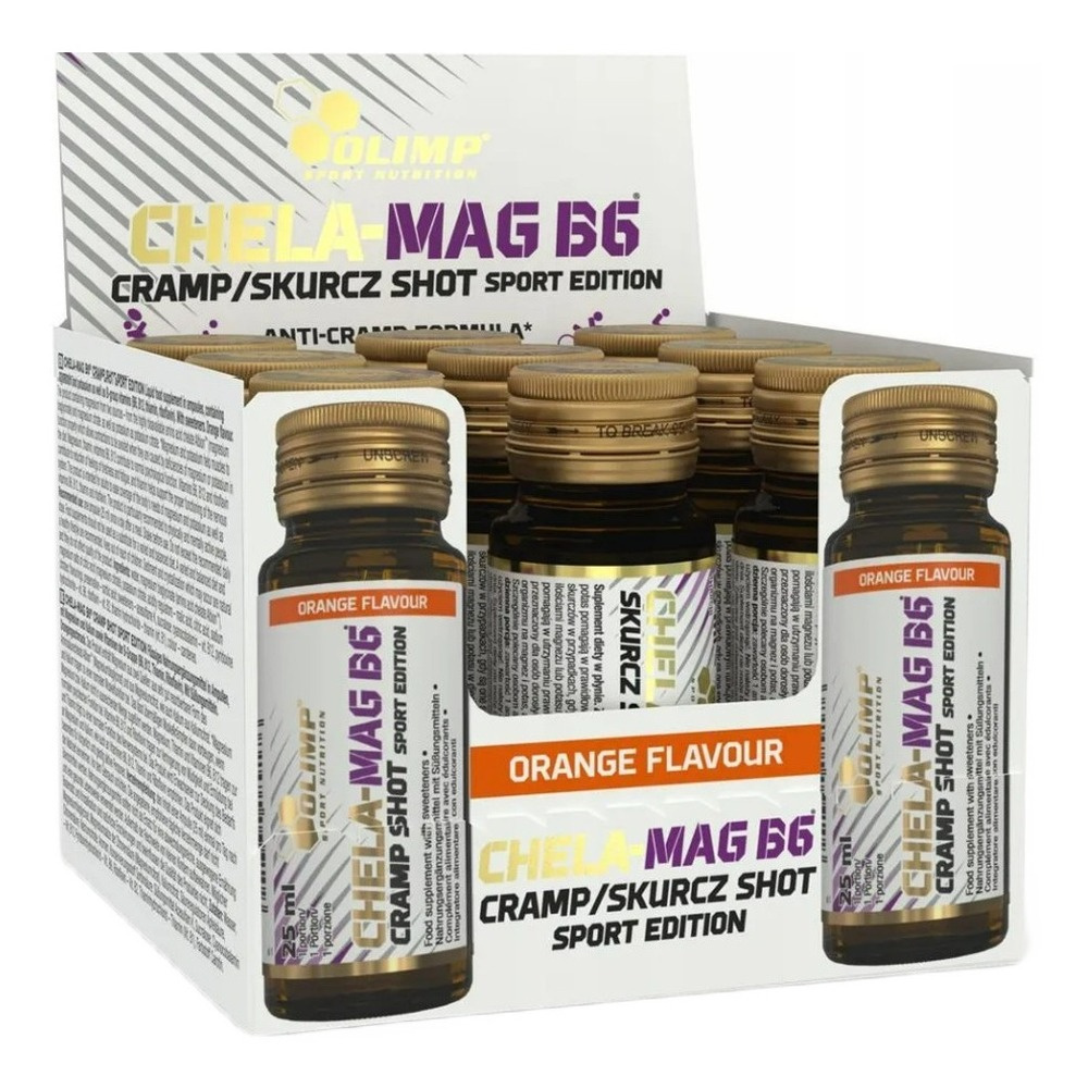 Olimp Chela-Mag B6 Cramp Shot Suplement na Skurcze Mięśni 9 x 25ml