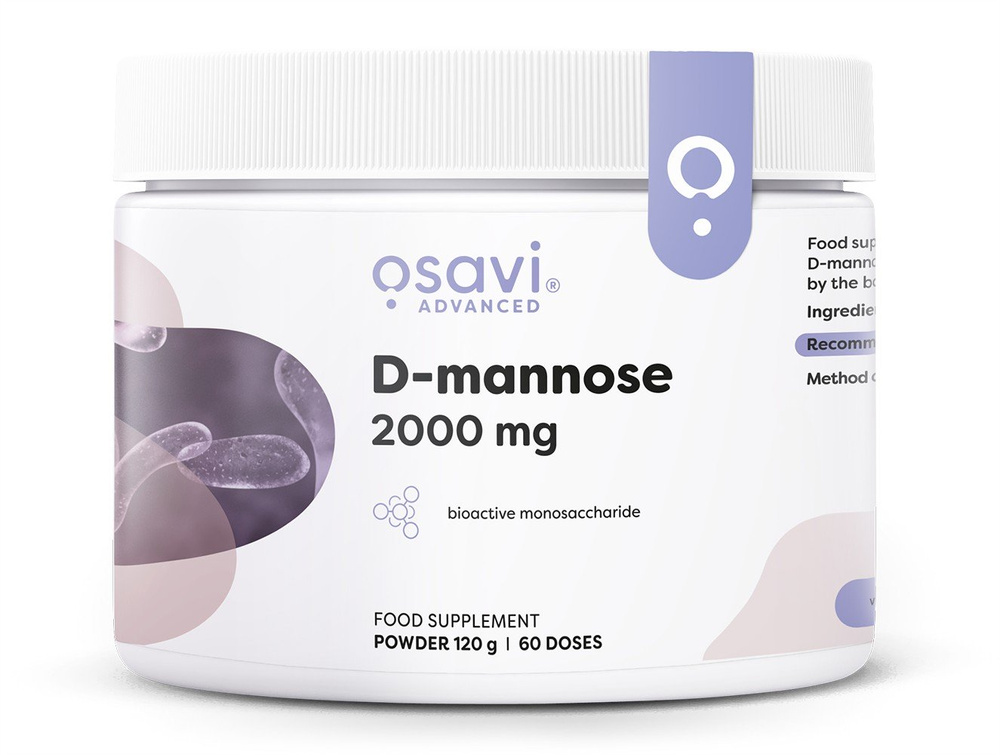 Osavi D mannoza w Proszku 2000mg 120g Wsparcie Układu Moczowego