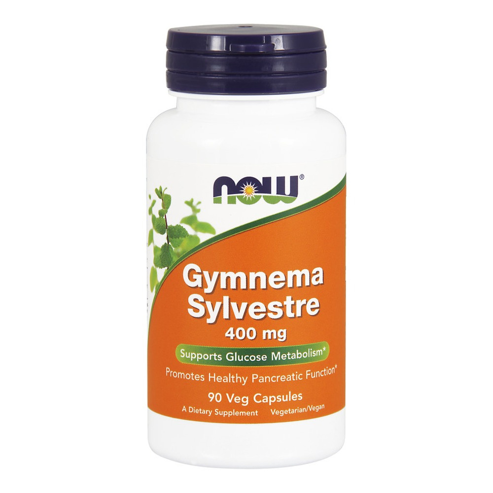 NOW Foods Gymnema Sylvestre Gurmar 400mg Na Wsparcie Funkcji Trzustki 90 Kapsułek