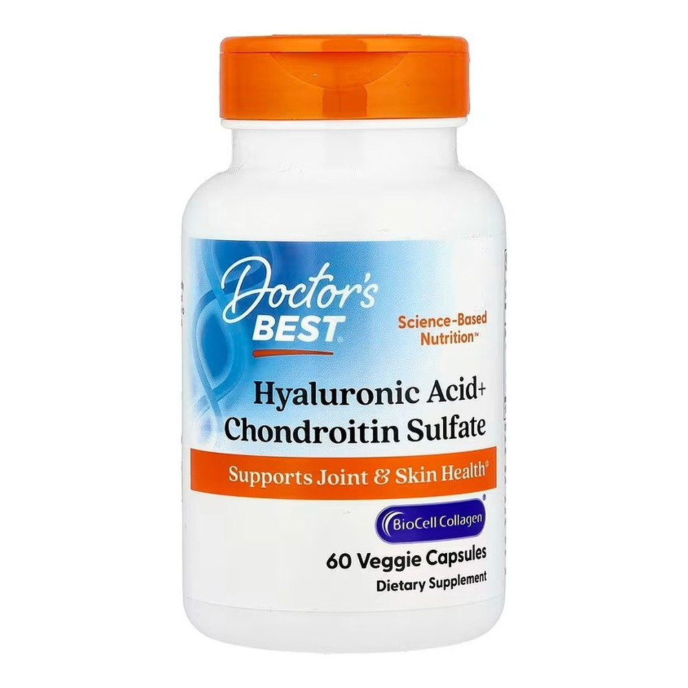 Doctor's Best Hyaluronic Acid + Chondroitin Sulfate with BioCell Collagen Kapsułki 60 kapsułek