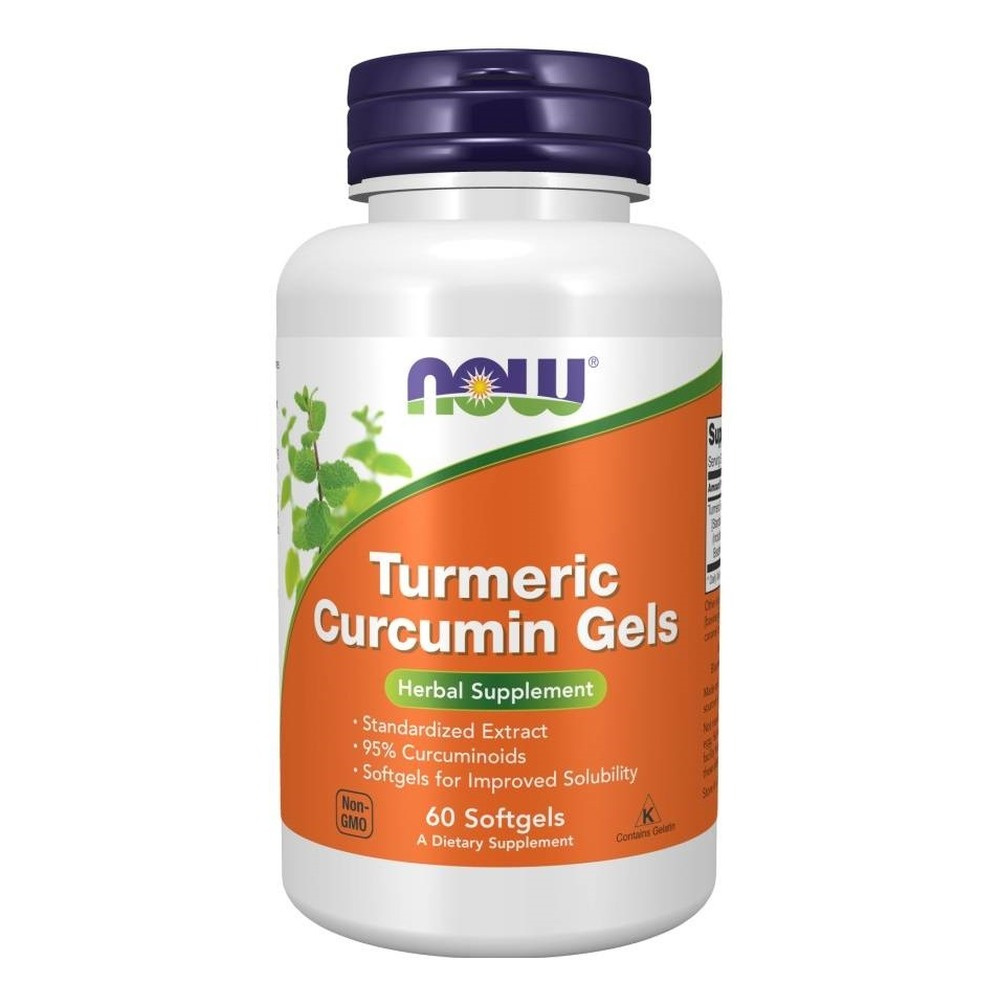 NOW Foods Kurkuma Kurkumina Standaryzowany Ekstrakt 60 Kapsułek