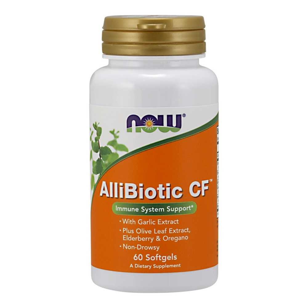 NOW Foods AlliBiotic CF Ziołowa Formuła Na Wsparcie Odporności 60 Kapsułek Miękkich