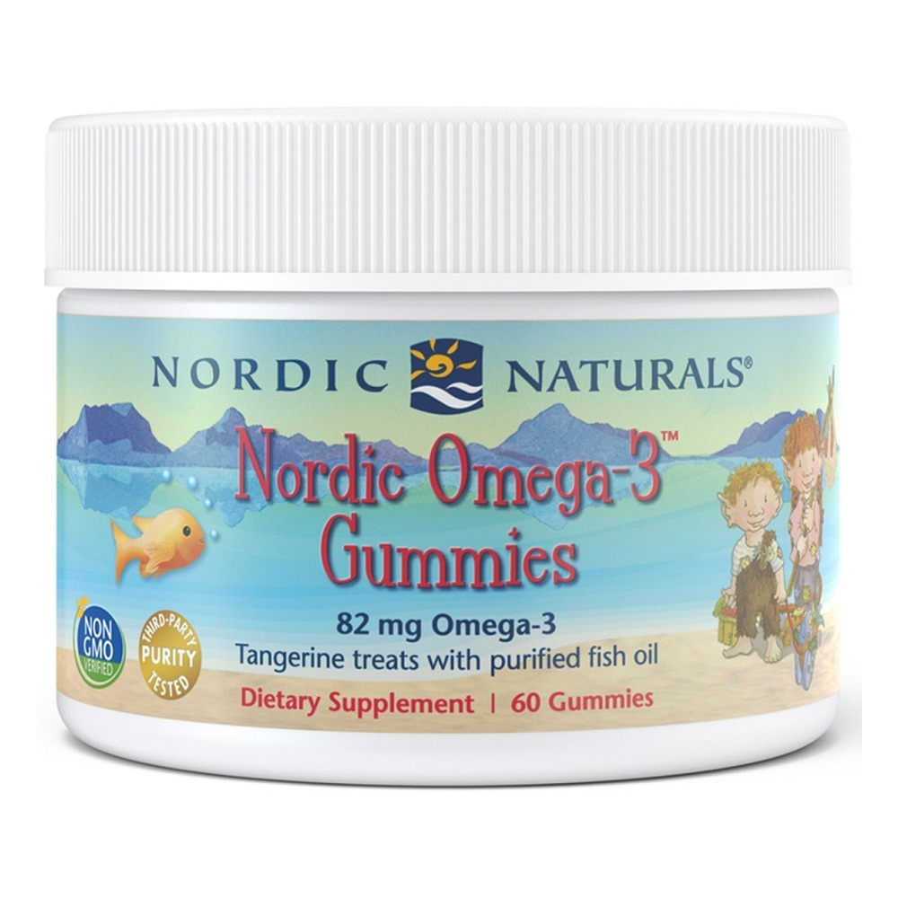 Nordic Naturals Nordic Omega-3 Żelki dla Dzieci o Smaku Mandarynkowym 60 Żelków