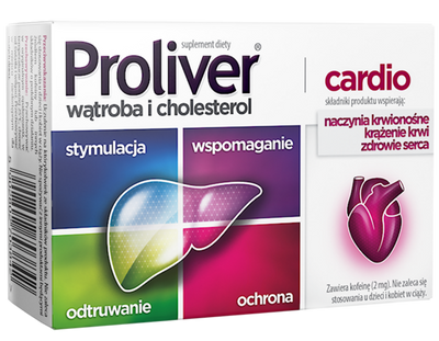 Proliver Cardio Wspomaga Funkcje Watroby Trawienie Cholina 30 Tabletek
