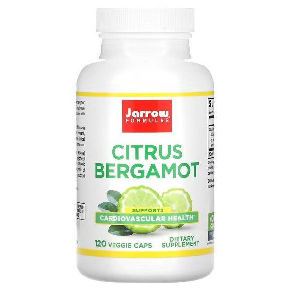 Jarrow Formulas Citrus Bergamot Ekstrakt z Bergamotki Na Wsparcie Zdrowia Serca i Metabolizmu 120 Kapsułek