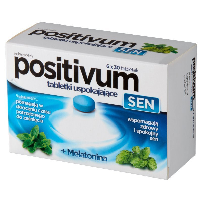Positivum Sen Tabletki Wspomagające Zdrowy i Spokojny Sen 90 Tabletek