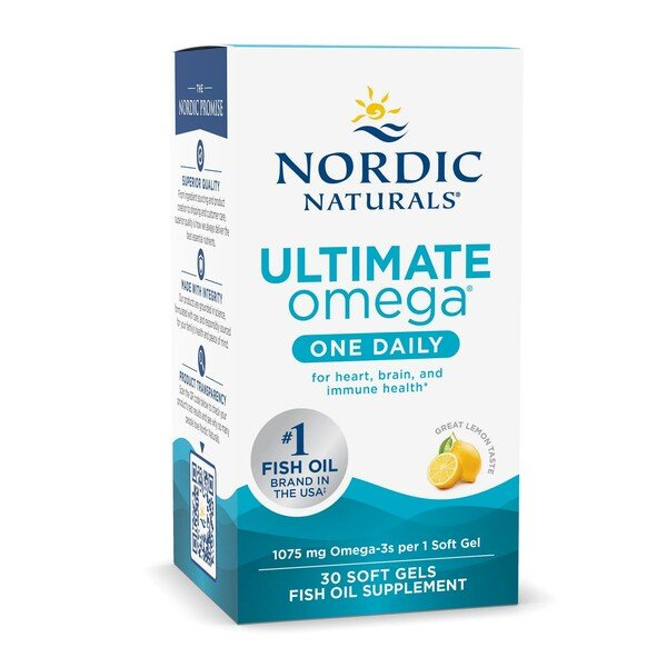 Nordic Naturals Ultimate Omega One Daily 1075mg Cytrynowy na Serce Mózg i Odporność 30 Kapsułek