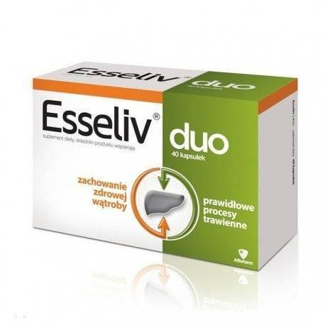 Aflofarm Esseliv Duo Wsparcie Prawidłowego Trawienia 40 Kapsułek
