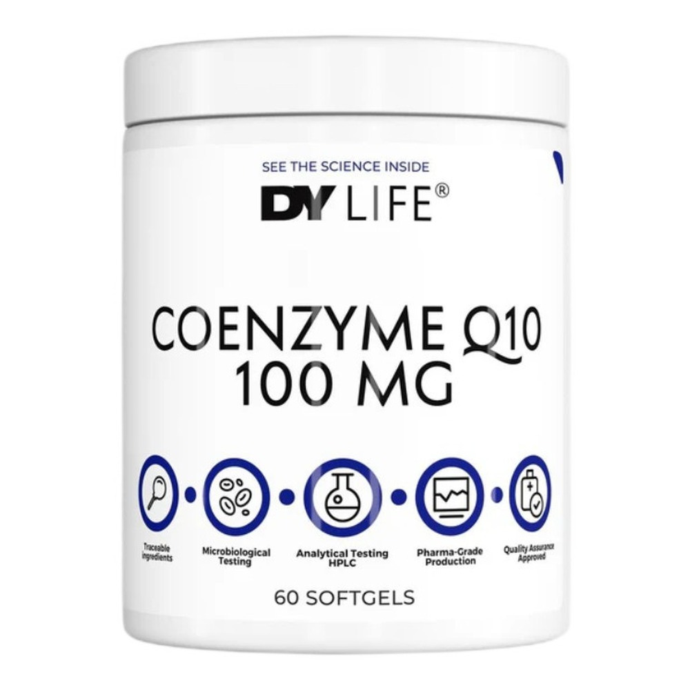Dorian Yates DY LIFE Koenzym Q10, 100mg 60 Kapsułek Miękkich