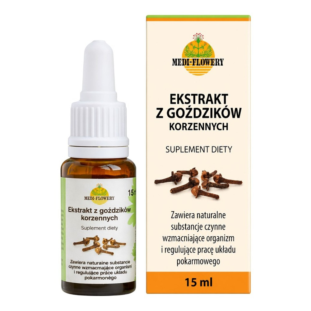 MEDI-FLOWERY Ekstrakt z Goździków Korzennych Krople 15ml