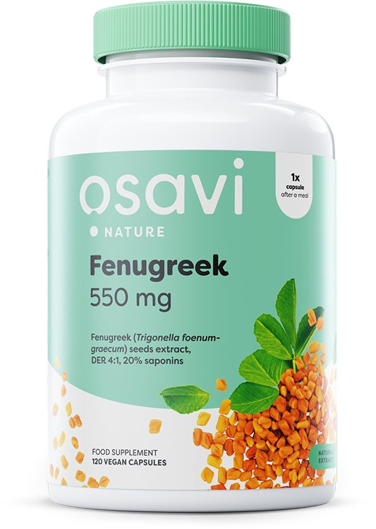 Osavi Kozieradka 550mg Standaryzowany Ekstrakt 120 kapsułek