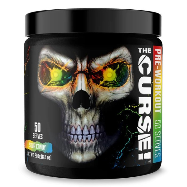JNX Sports The Curse Przedtreningówka Kwaśny Cukierek Na Energię Skupienie i Pompę Mięśniową 250g
