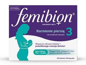 Femibion 3 Karmienie Piersią Tabletki Powlekane + Kapsułki Miękkie 28 Tabletek + 28 Kapsułek Best Before 31.12.26
