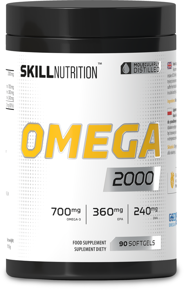 Skill Nutrition Omega 2000 Wysoka Dawka Kwasów Omega 3 90 kapsułek