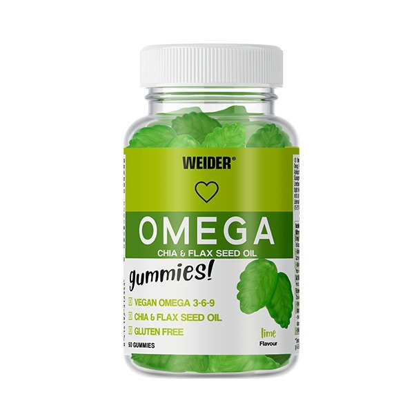 Weider Omega Gummies, Lime - 50 gummies