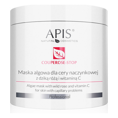 Apis Professional Couperose Stop Maska Algowa z Dziką Różą i Witaminą C 200g