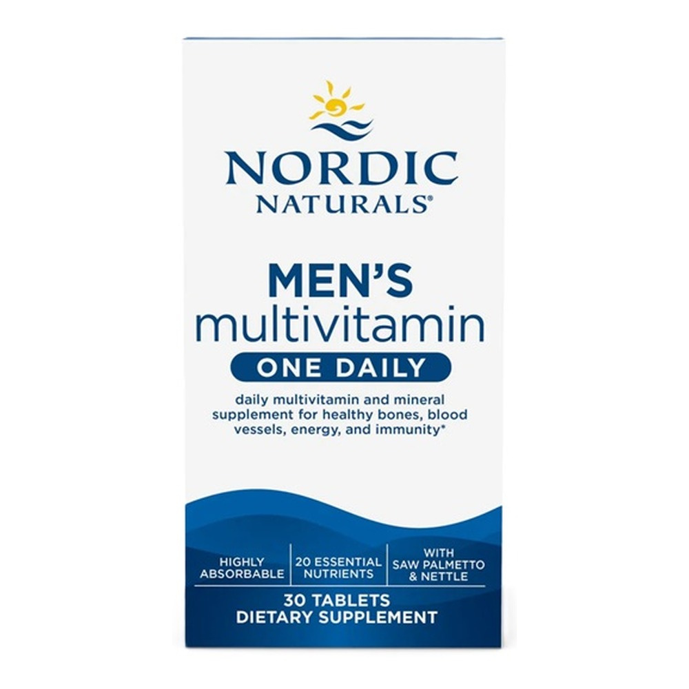 Nordic Naturals Multiwitamina dla Mężczyzn Jedna Dziennie na Zdrowie i Energię 30 Tabletek