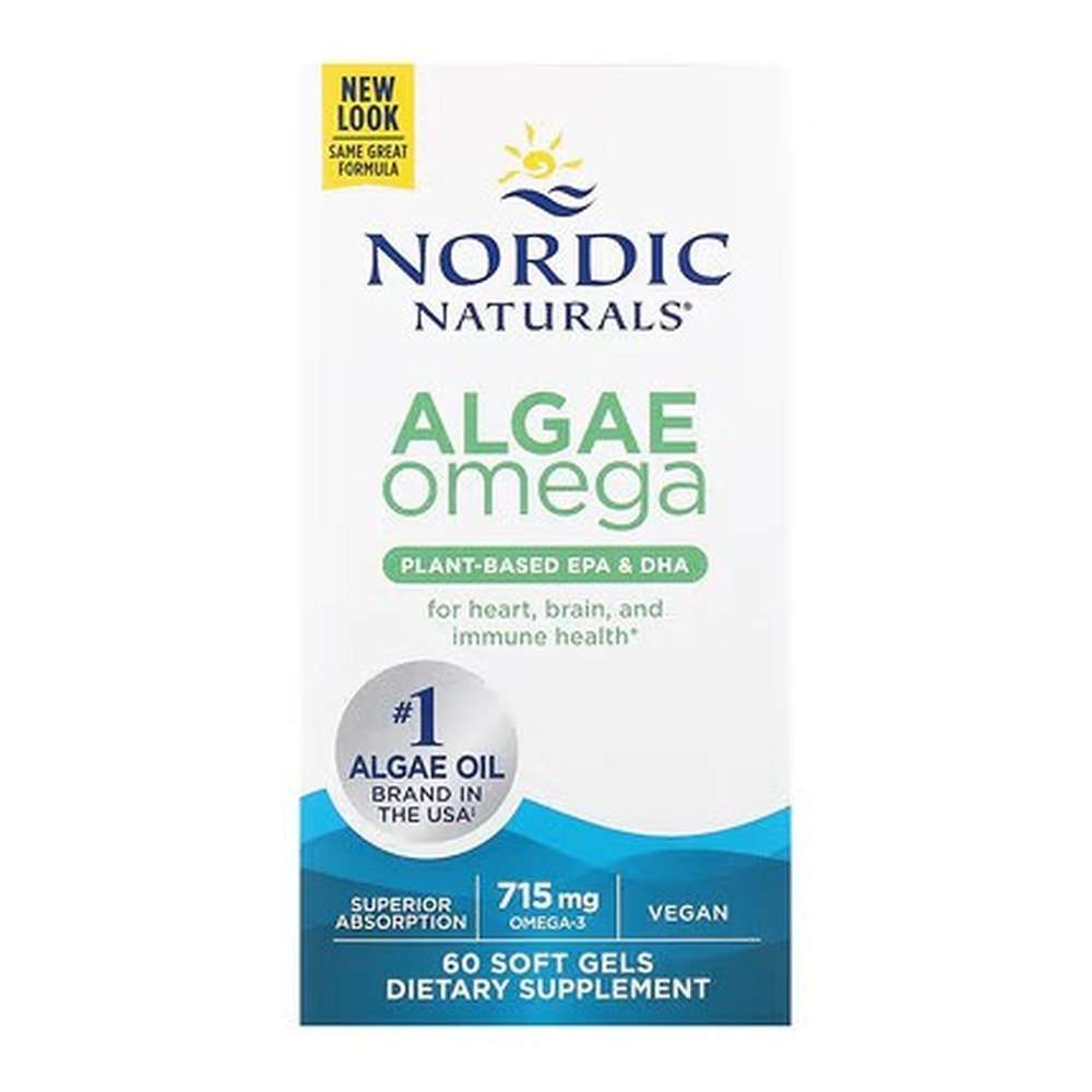 Nordic Naturals Algae Omega 715mg Omega 3 dla Wegan i Wegetarian 60 Kapsułek