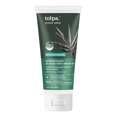 Tolpa Green Men Oczyszczający Żel pod prysznic 2w1 do ciała i włosów 200ml