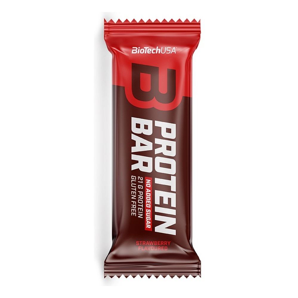 BioTechUSA Baton Proteinowy Truskawkowy Wysokobiałkowa Przekąska 16x70g