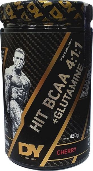 Dorian Yates HIT BCAA 4:1:1 Glutamina w Proszku Na Regenerację Mięśni Wiśniowy 450g