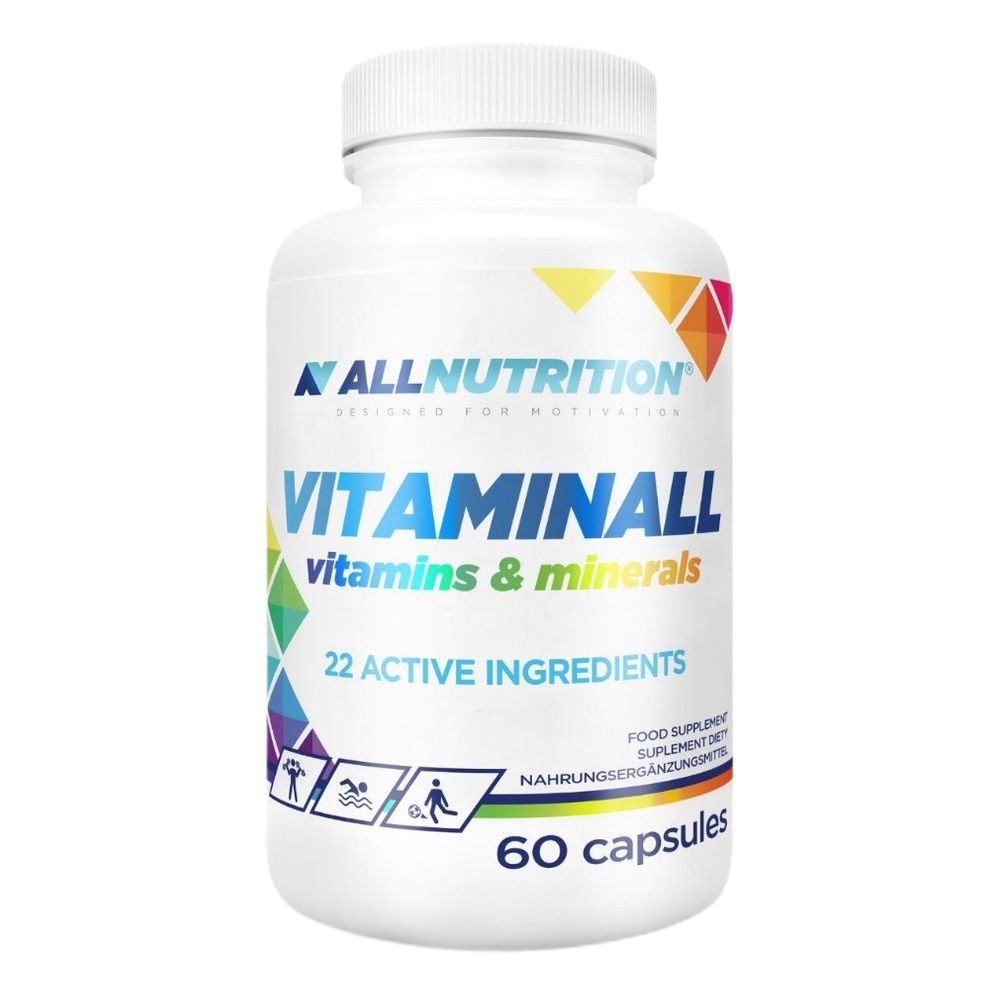 Allnutrition Vitaminall Witaminy i Minerały dla Osób Aktywnych 60 Kapsułek