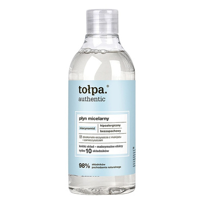 Tolpa Authentic Płyn micelarny Hipoalergiczny Bezzapachowy do Demakijażu 300ml