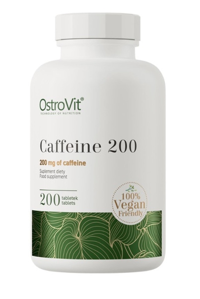 OstroVit Caffeine 200, 200mg - 200 tablets