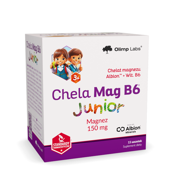 Olimp Chela-Mag B6 Junior Magnez dla Dzieci z Witaminą B6 15 Saszetek