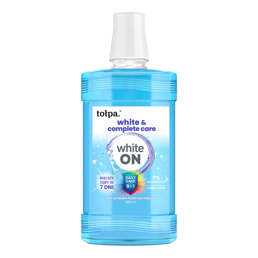 Tołpa ON white white & complete care płyn do higieny jamy ustnej 9w1, 500ml
