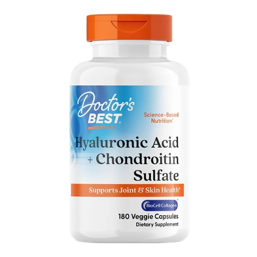 Doctor's Best Hyaluronic Acid + Chondroitin Sulfate with BioCell Collagen Kapsułki 180 kapsułek