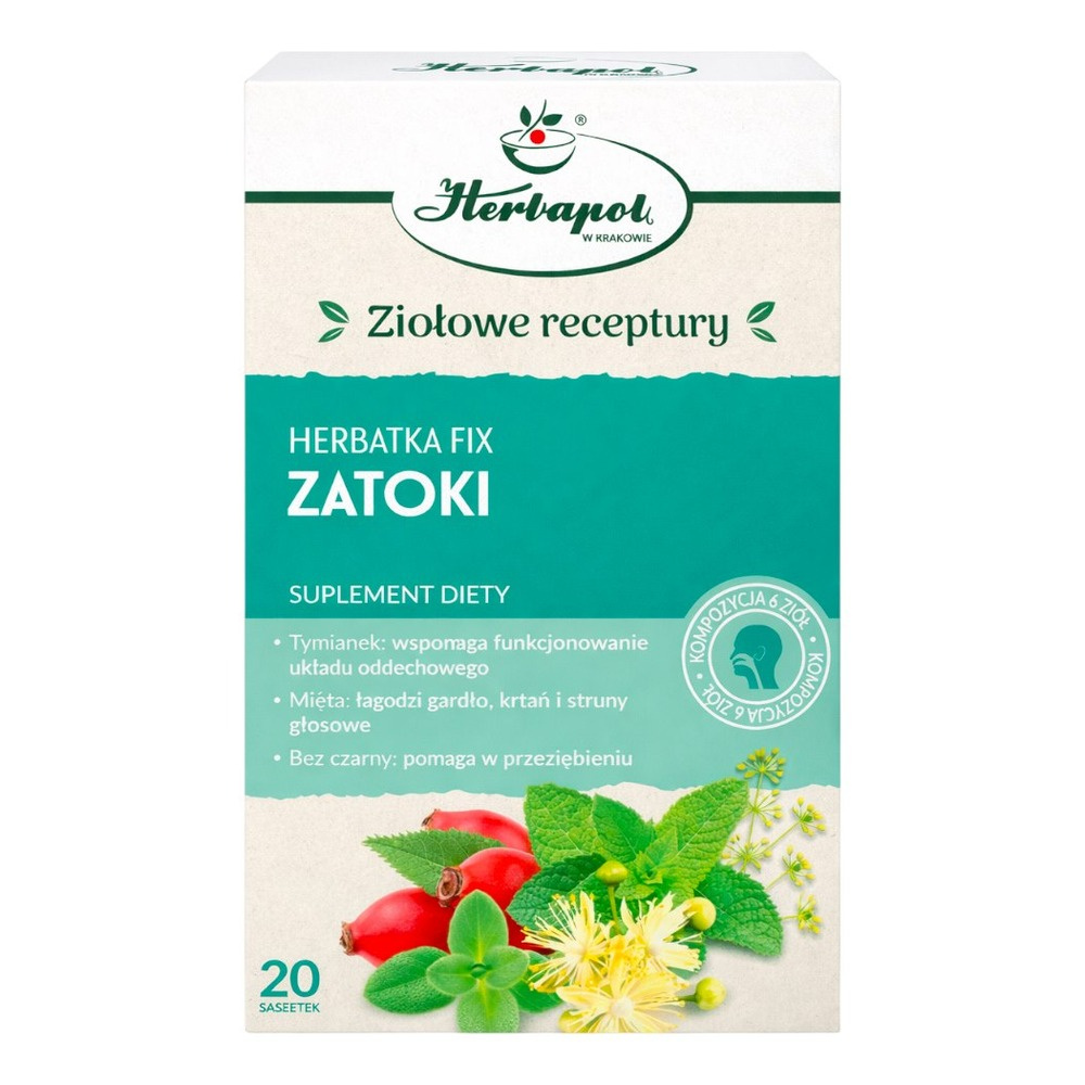Herbatka ZATOKI fix 20x2g HERBAPOL KRAKÓW
