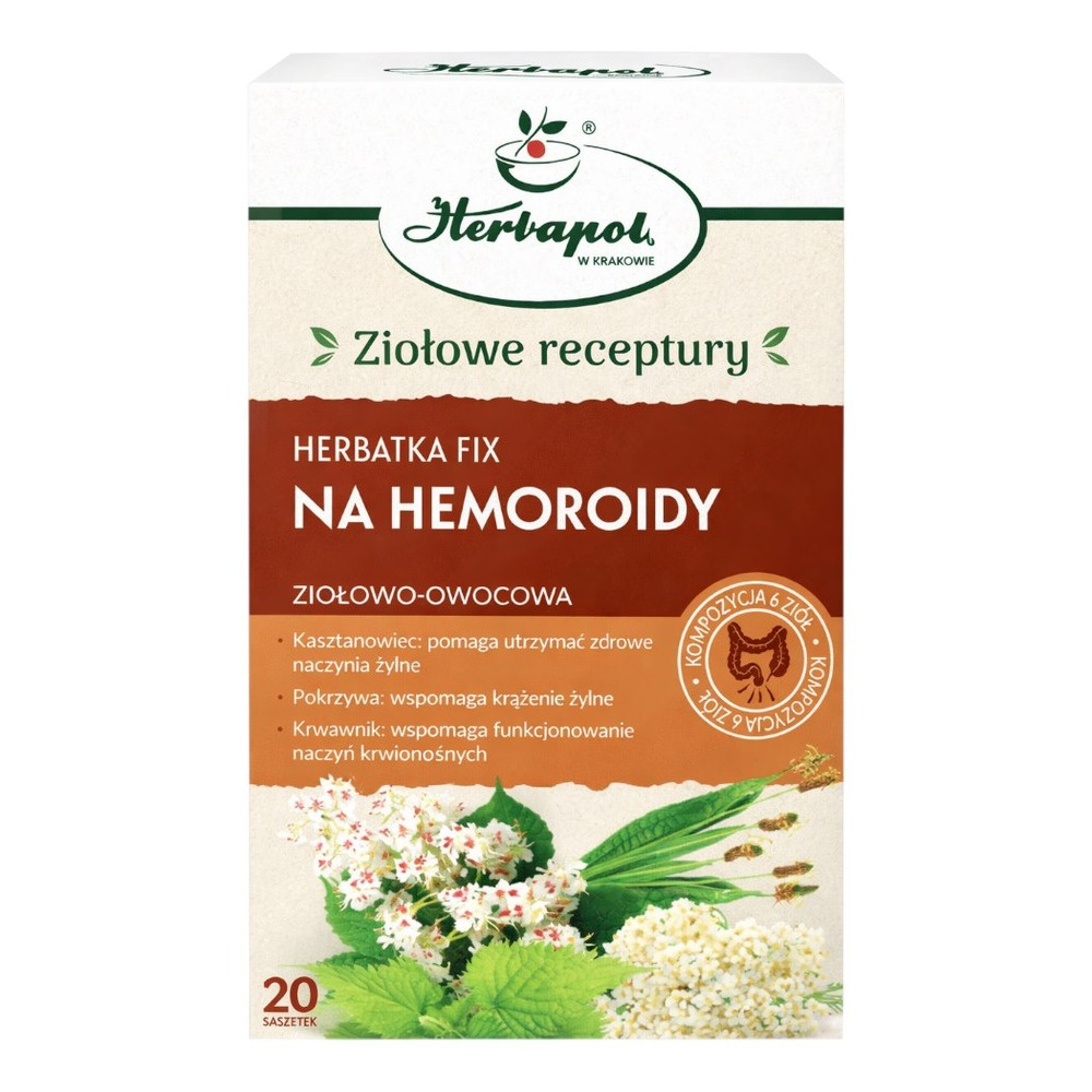 Herbatka na Hemoroidy fix 20x2g HERBAPOL KRAKÓW