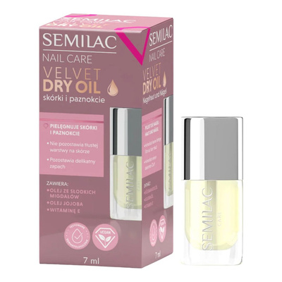 Semilac Velvet Dry Oil Olejek do Paznokci 7ml