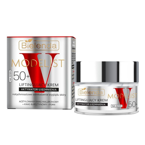 Bielenda V-Modelist 50+ Krem Ujędrniający Aktywator Liftingujący – Pielęgnacja na Dzień 50ml