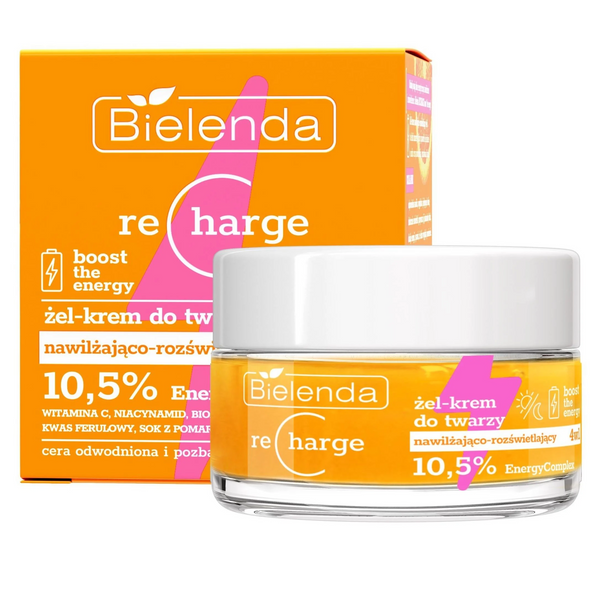 Bielenda Recharge Boost Nawilżająco-Rozświetlający Żel-Krem 4w1 50ml