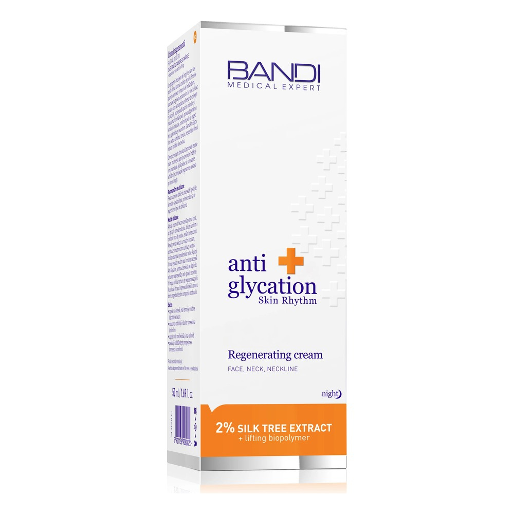 Bandi Anti Glycation Regenerujący Krem Twarz Szyja Dekolt dla Skóry Zmęczonej na Noc 50ml