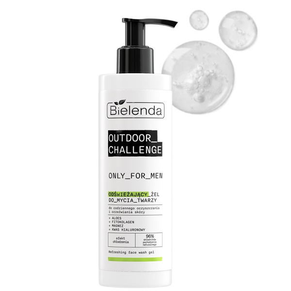 Bielenda Only for Men Outdoor Challenge Odświeżający Żel do Twarzy 190ml