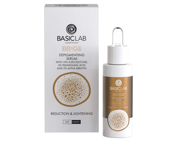 BasicLab Serum Redukujące Przebarwienia Ograniczenie i Rozjaśnienie 30ml Best Before 31.03.26