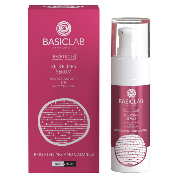 BasicLab Serum Redukujące i Rozjaśniające z 10% Kwasem Azelainowym i BHA 30ml