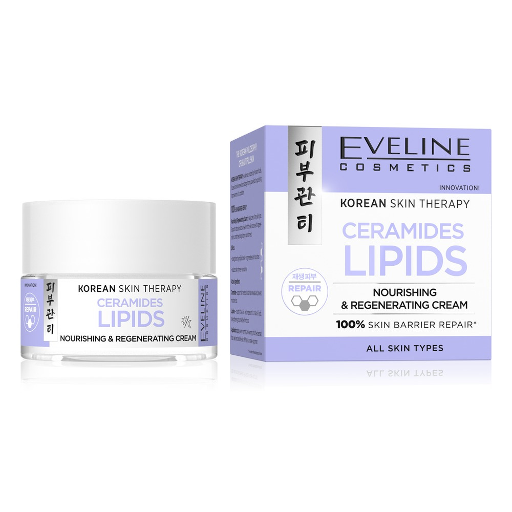 Eveline Cosmetics Korean Skin Therapy Ceramidy Lipidy Krem Odżywczo-Regenerujący 50ml