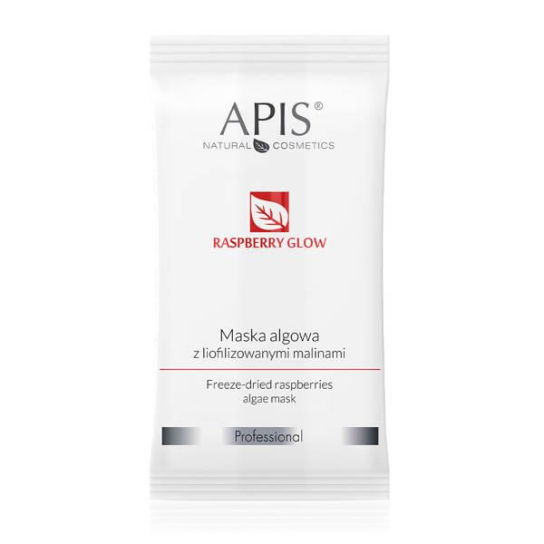 Apis Professional Raspberry Glow Maska Algowa z Liofilizowanymi Malinam dla Każdego Rodzaju Cery 20g