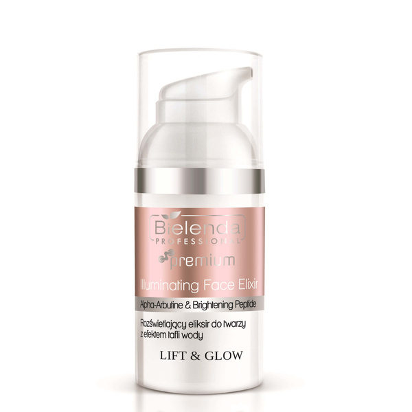 Bielenda Professional Lift & Glow Rozświetlający Eliksir do Twarzy z Efektem Tafli Wody 30ml