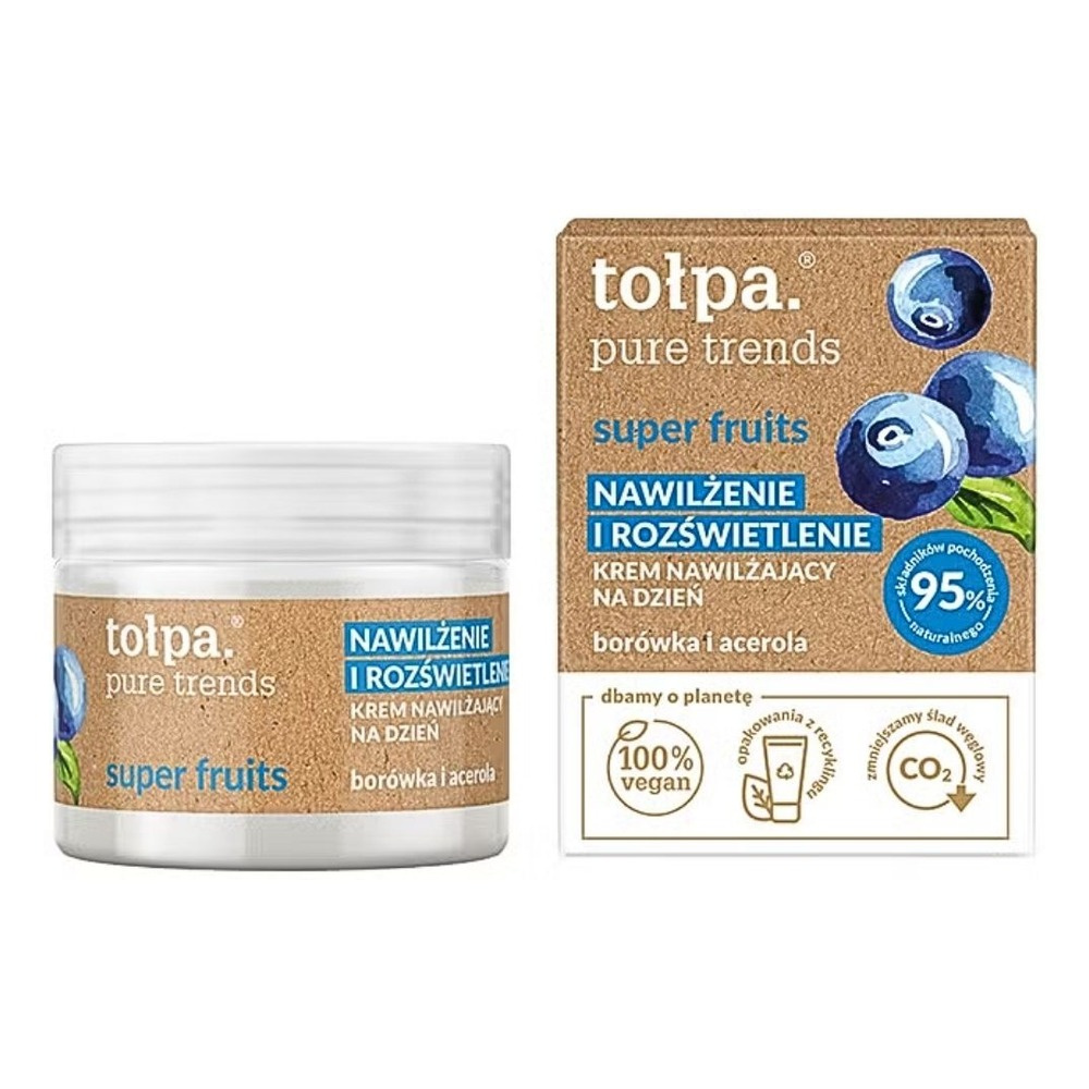 Tolpa Pure Trends Super Fruits Nawilżający Krem Rozświetlająca Baza 50ml