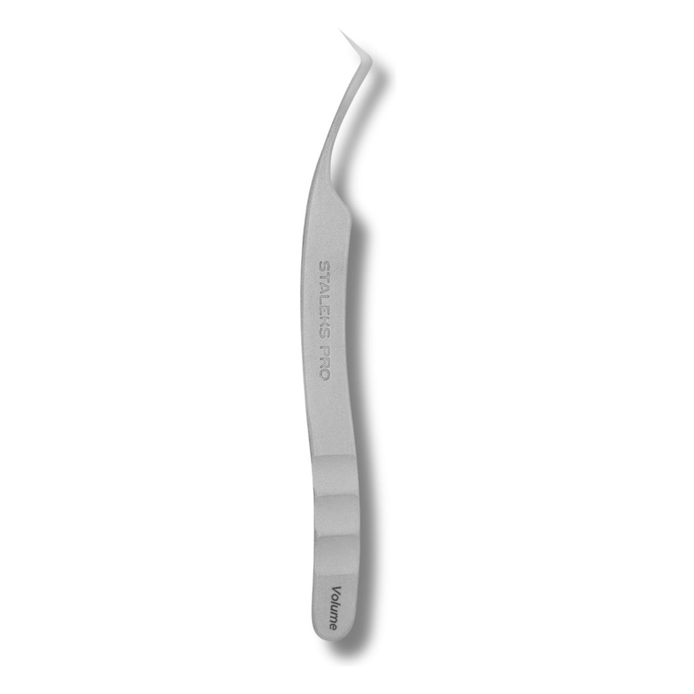 Staleks Pro Profesjonalna Pęseta do Rzęs EXPERT 41 TYPE 2 w Kształcie Litery L 40' 115mm 1 Sztuka