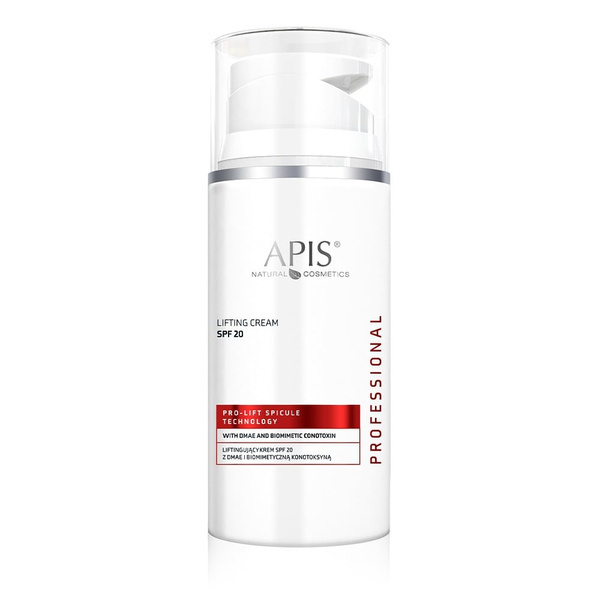 Apis Professional Pro-Lift Spicule Technology Liftingujący Krem z DMAE i Biomimetyczną Konotoksyną SPF 20 100ml