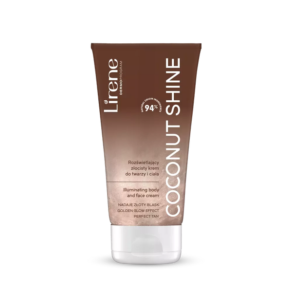 Lirene Perfect Tan Rozświetlający Złocisty Krem Coconut Shine 150ml