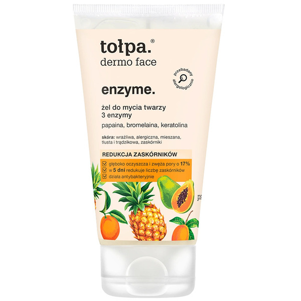 Tolpa Dermo Face Enzymatyczny Żel do Mycia Twarzy z 3 Enzymami 150ml