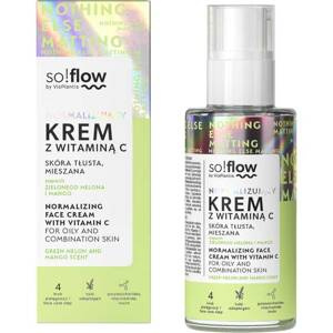 So!Flow Normalizujący Krem z Witaminą C do Cery Tłustej i Mieszanej 50ml