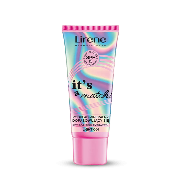 Lirene It's a Match! Podkład Mineralny Dopasowujący się SPF15 001 Light 30ml